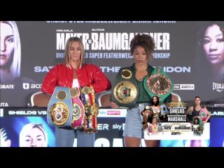 alycia baumgardner vs mikaela mayer - press-conference face-off milf